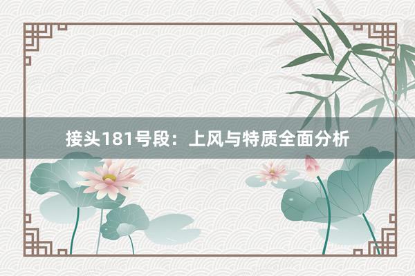 接头181号段：上风与特质全面分析